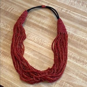 Red Beaded Necklace